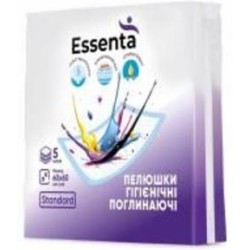 Пеленки одноразовые Essenta+ 5 шт. 60х60 см белый
