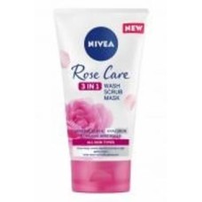 Гель Nivea скраб и маска Rose Care 3в1 150 мл