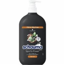 Шампунь Schauma Men Sports Power 2 в 1 с экстрактом эвкалипта 750 мл