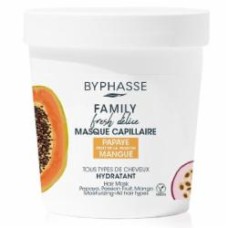 Маска Byphasse FAMILY FRESH DELICE для всех типов волос с папаей, маракуей и манго 250 мл