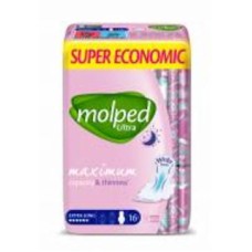 Прокладки гигиенические Molped night 6 капель 16 шт. Прокладки гигиенические Molped night 6 капель 16 шт.