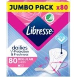 Прокладки ежедневные Libresse Dailies Fresh Regular 80 шт. Прокладки ежедневные Libresse Dailies Fresh Regular 80 шт.
