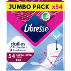 Прокладки ежедневные Libresse Dailies Fresh Extra Long 54 шт. Прокладки ежедневные Libresse Dailies Fresh Extra Long 54 шт.