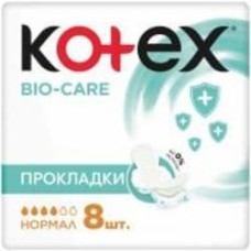 Прокладки гигиенические Kotex Bio Care Normal 8 шт. Прокладки гигиенические Kotex Bio Care Normal 8 шт.