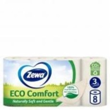 Туалетная бумага Zewa Eco Comfort (150 отрывов) тришаровий 8 шт.
