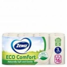 Туалетная бумага Zewa Eco Comfort (150 отрывов) тришаровий 16 шт.