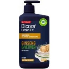 Гель для душа DICORA Urban Fit Ветивер и женьшень 825 мл