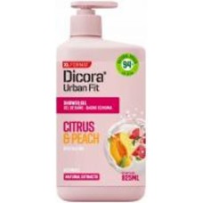 Гель для душа DICORA Urban Fit Цитрус и персик 825 мл
