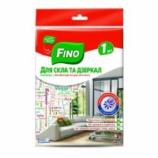 Салфетки из микрофибры Fino для стекла 1 шт./уп. разноцветная