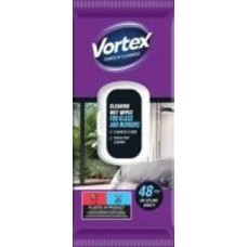 Влажные салфетки Vortex для стекла 48 шт./уп. белые