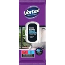 Влажные салфетки Vortex для стекла 48 шт./уп. белые