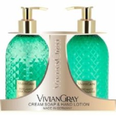 Набор подарочный Vivian Gray Bergamot & Lemongrass Крем-мыло & Лосьон для рук (2 х300 мл)