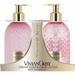 Набор подарочный Vivian Gray White Musc & Ananas Крем-мыло & Лосьон для рук (2 х300 мл)