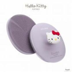 Косметическая щеточка для лица GESKE Facial Brush 3 в 1 by Hello Kitty фиолетовый с держателем