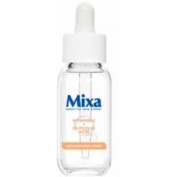 Сыворотка для лица Mixa с витамином С и гликолиевой кислотой для сияния тусклой чувствительной кожи лица 30 мл