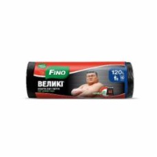 Мешки для бытового мусора Fino Крепкие крепкие 120 л 10 шт.