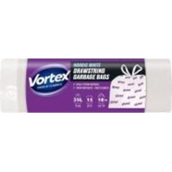 Мешки для мусора с затяжками Vortex Nordic HDРЕ крепкие 35 л 15 шт.