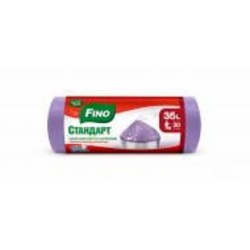 Мешки для мусора с затяжками Fino стандартные 35 л 30 шт.