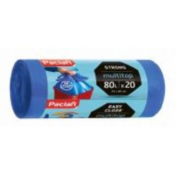 Мешки для бытового мусора Paclan MultiTop суперкрепкие 80 л 20 шт.