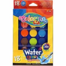 Краски акварельные 18 кольорів 54737PTR Colorino