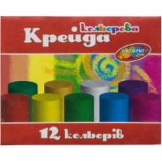 Мел цветной для асфальта 12 цветов КОЛОРИТ Тон