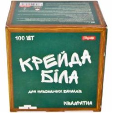Мел школьный 12х12 мм 100 шт., квадратный 1 вересня