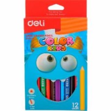 Карандаши цветные Color Kids Jumbo EС00600 12 шт. Deli