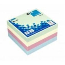 Блоки бумажные самоклеящиеся Notes Cube 75х75х400 pastel mix INFO