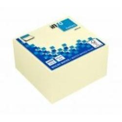 Блоки бумажные самоклеящиеся Notes Cube 75х75х400 yellow INFO