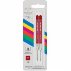 Стержень для шариковых ручек QuinkFlow M блістер 150 мм 1 мм красный 10 262R2 Parker 2 шт.