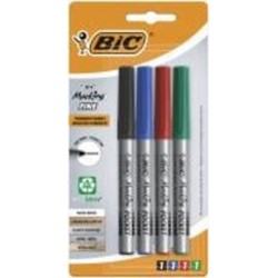 Маркер перманентный BIC Fine 1 мм 4 шт.