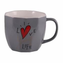 Чашка Milika Love Your Life Gray 360 мл M0520-L254G