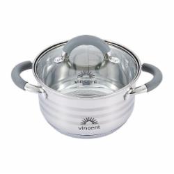 Кастрюля с крышкой Vincent 24 см 6,1 л VC-3179-24