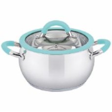 Кастрюля с крышкой Pepper Apple Mint 2,2 л, силиконовый ободок