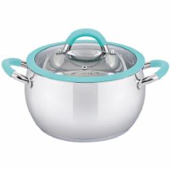 Кастрюля с крышкой Pepper Apple Mint 3 л силиконовый ободок