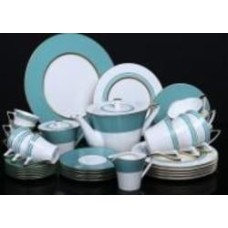 Сервиз для чая и кофе Narumi Chambery Turquoise на 6 персон 34 предмета