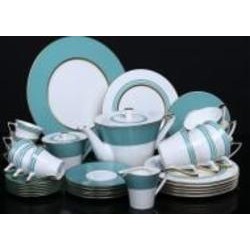 Сервиз для чая и кофе Narumi Chambery Turquoise на 6 персон 34 предмета