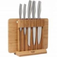 Набор ножей на подставке Krauff 7 предметов (с доской для нарезки) Wikinger 29-305-014