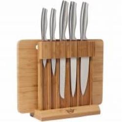 Набор ножей на подставке Krauff 7 предметов (с доской для нарезки) Wikinger 29-305-014