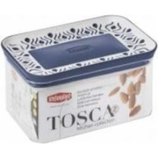 Емкость для хранения Stefanplast Tosca 0,7л бело-синяя прямоугольная