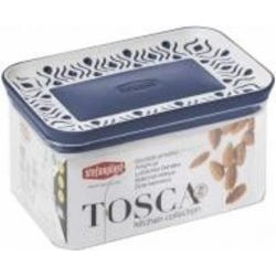 Емкость для хранения Stefanplast Tosca 0,7л бело-синяя прямоугольная