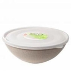 Миска с крышкой Алеана 2 л ECO WOOD белая роза