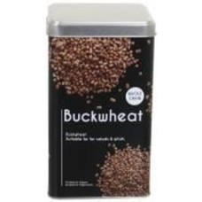 Емкость для хранения Flamberg Premium Loft Rice&Buckwheat черная 18,3х10,5х10,5 см дизайн в ассортименте