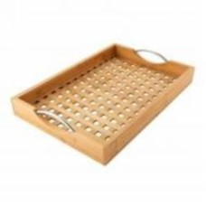 Поднос Florina бамбуковый с металическими ручками 43 x 29 x 5 см (7T8223)