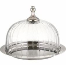 Блюдо сервировочное с куполом Inari Lines 16x16x11 см