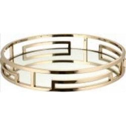 Поднос Inari Gold Mirror 38x6 см