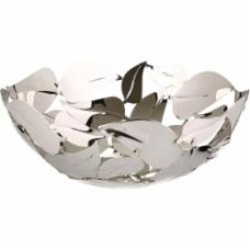 Фруктовница Inari Silver Leaves 28x11 см