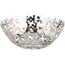 Фруктовница Inari Silver Flowers 36x36x16 см