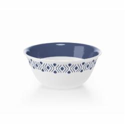 Салатник Stefanplast Tosca d 23 см бело-синий (55051)