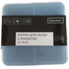 Форма для льда Lessner с крышкой Sky Blue 13x13x6 см